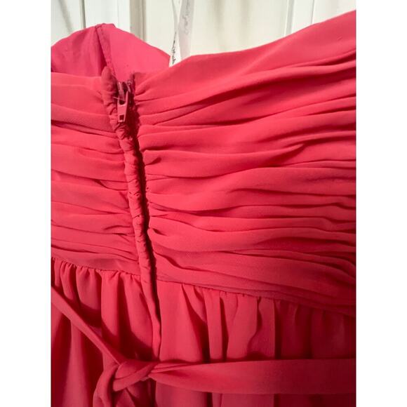 PRETTY MAIDS BRIDESMAID DRESS SLEEVELESS ROSETTE PRINCESS HEM  WOMENS SIZE 10 - Picture 10 of 12